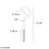 Everbilt 1/4 in. x 3-7/8 in. Zinc Screw Hook 824071 - The Home Depot