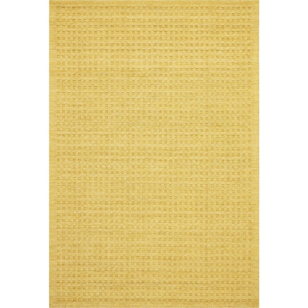 Nourison Perris Gold 8 ft. x 11 ft. Solid Contemporary Area Rug