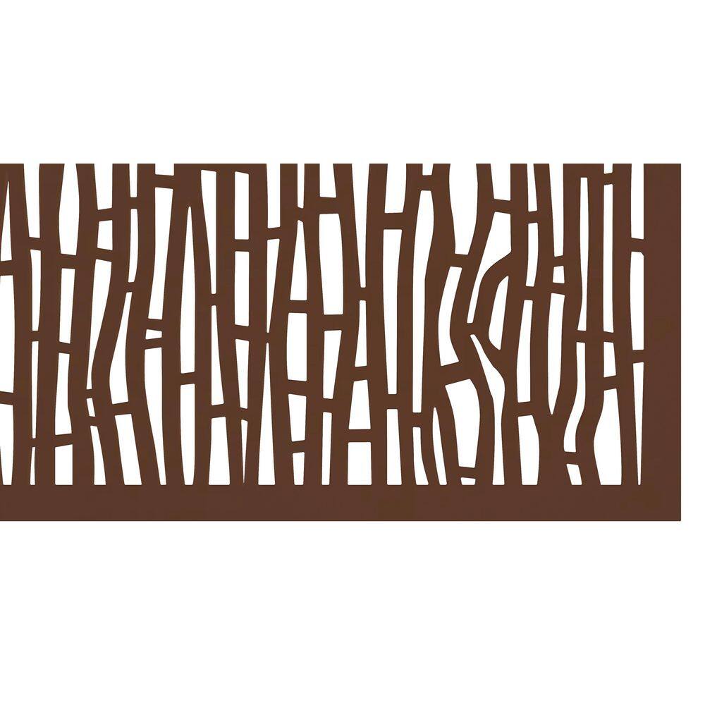 Fiji 48" Brown Recycled Polymer Decorative Screen Panel