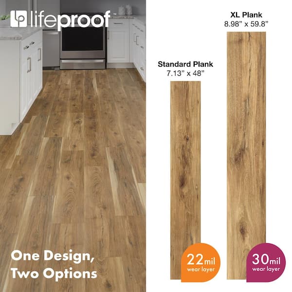 Sundance Canyon Hickory 30 MIL x 9 in. W x 59.8 in. L Click Lock Waterproof Luxury Vinyl Plank Flooring (22.4 sqft/cs)