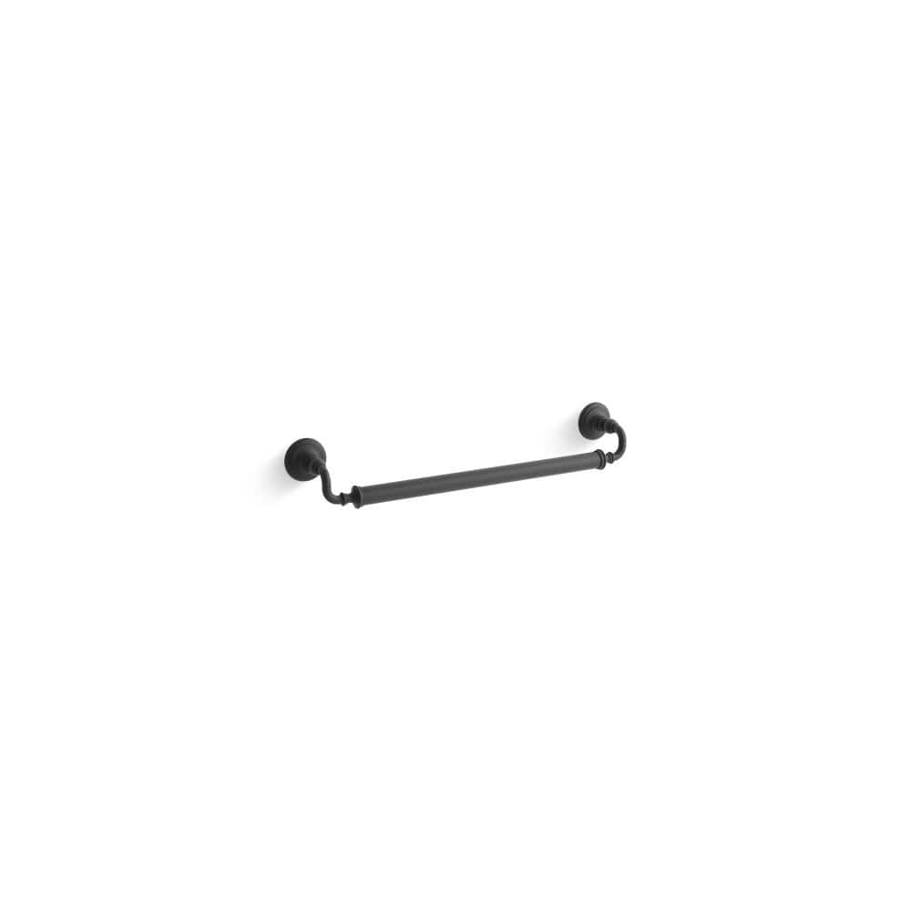 KOHLER Artifacts 24 In Grab Bar 25156 BL The Home Depot   Matte Black Kohler Grab Bars 25156 Bl 64 1000 