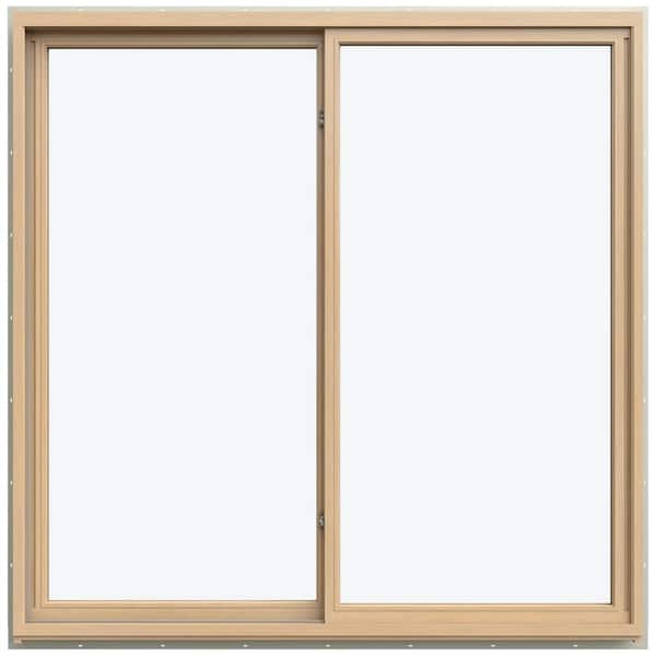 59.3125 in. x 59.5625 in. W-5500 Left-Hand Sliding Wood Clad Window