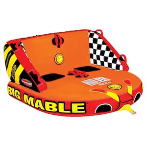 Big Mable Inflatable Sitting Double Rider Towable Boat and Lake Tube