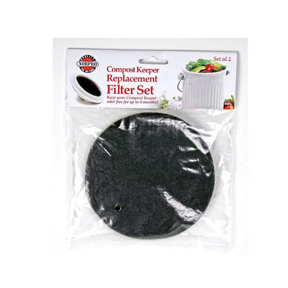 Epohpeek Compost Bin Filters Charcoal - Filter Replacement for Kitchen Pail  Composter, 12 Pack Extra Thick (1cm) Fits Gallon Bucket Countertop Bins 