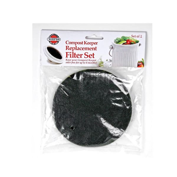 Gardens Alive! Counter Top Ceramic Compost Crock Replacement Filters (2-Pack)