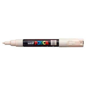  UNI-Ball POSCA Marker Pen PC-1M - Black - Pack of 3 PENS :  Office Products