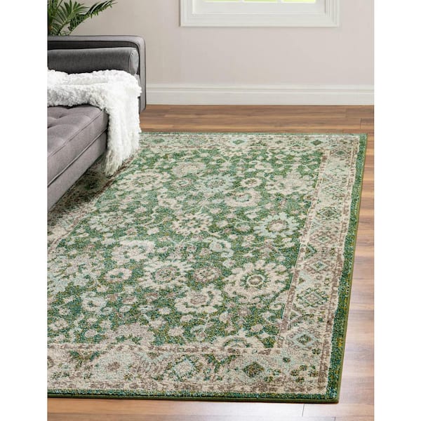 Penrose Krystle Green 5 ft. 3 in. x 7 ft. 7 in. Area Rug
