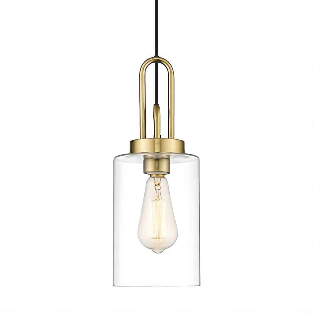 1-Light Gold Finish Pendant with Glass Shade price history on PriceWatchPro