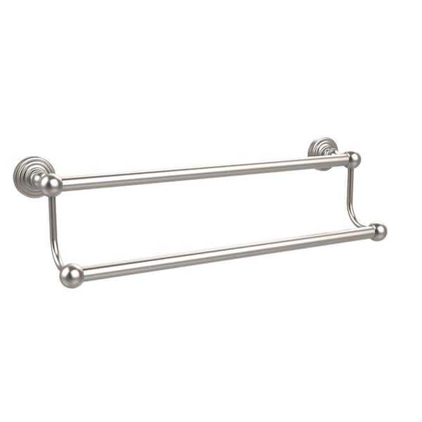 Allied Brass Waverly Place Collection 30 in. Double Towel Bar in Satin Nickel