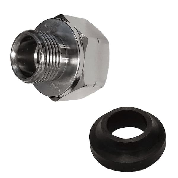 Everbilt 1/2 in. Slip Joint x 3/8 in. Comp Chrome Plated Brass Adapter Fitting
