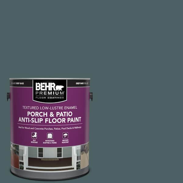 BEHR PREMIUM 1 gal. #PPU12-20 Underwater color Textured Low-Lustre Enamel Interior/Exterior Porch and Patio Anti-Slip Floor Paint