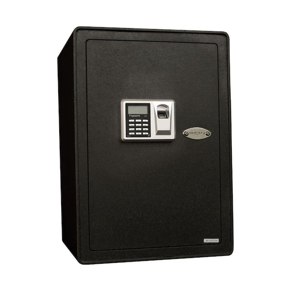 Tracker Safe S Series 1.91 cu. ft. All Steel Security Safe with Biometric Lock, Textured Black