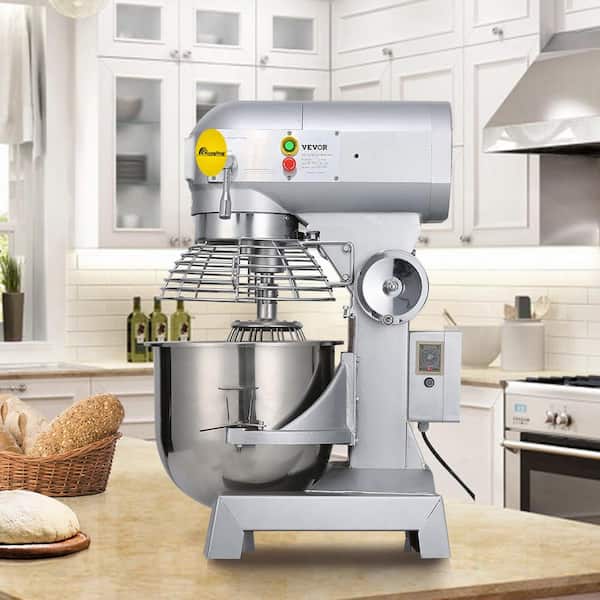 VEVOR 10 Qt. Kitchen Mixer Professional 3 Speeds Adjustable Commercial Food  Mixer with Stainless Steel for Mixing Dough DDJBJ10LCLSB10B01V1 - The Home  Depot