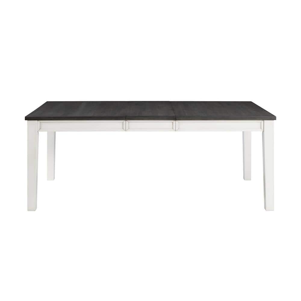 Cottage Charm Two-Tone Extendable Dining Table with Storage