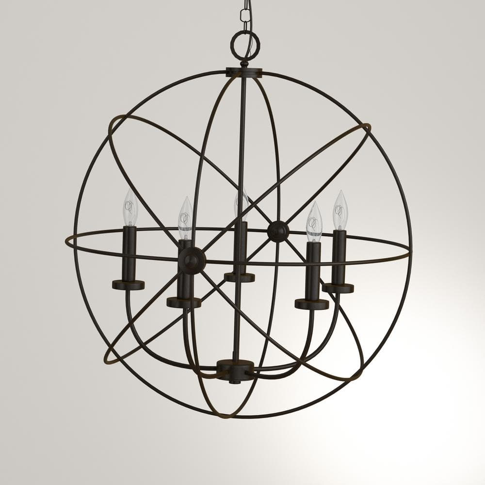 Sumerside 5-Light Oil Rubbed Bronze Spherical Chandelier