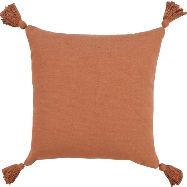 solid orange throw pillows