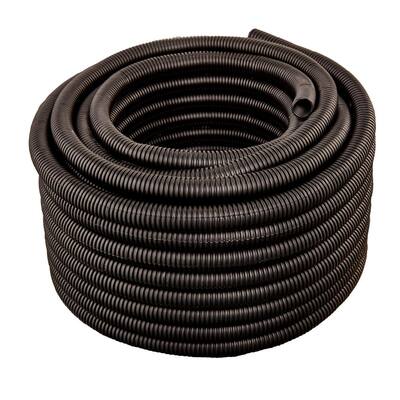 Wire Loom 1//2/" X 40/' black plastic split convoluted tubing conduit
