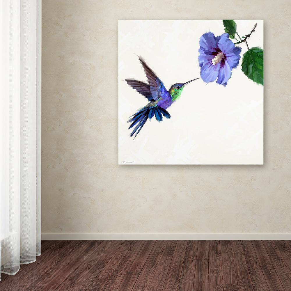 Jewel-Toned Humming Bird Canvas Art Print, 15 x 20