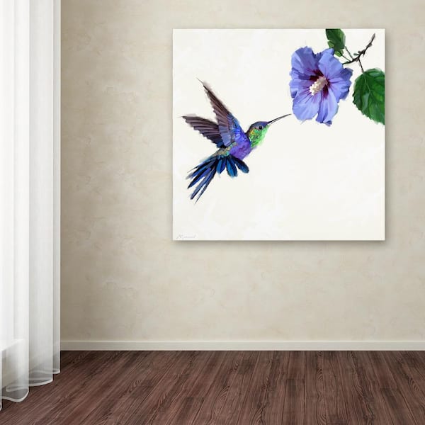 Hummingbird wood wall art, rustic nursery wall hanging decor by