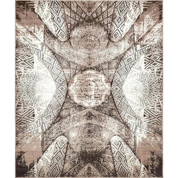 Unique Loom Sofia Albert Brown 8' 0 x 10' 0 Area Rug