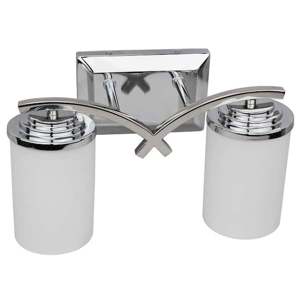 Unbranded Brina 2-Light Chrome Bath Vanity Light