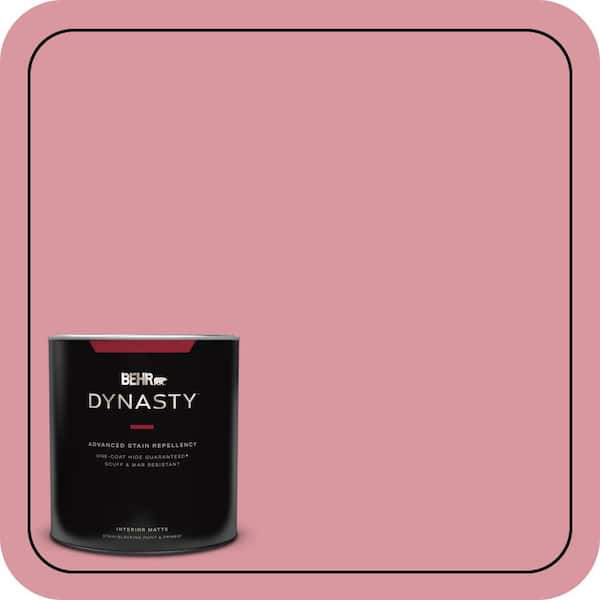 BEHR DYNASTY 1 qt. #M150-4 Glow Pink Matte Interior Stain-Blocking Paint and Primer