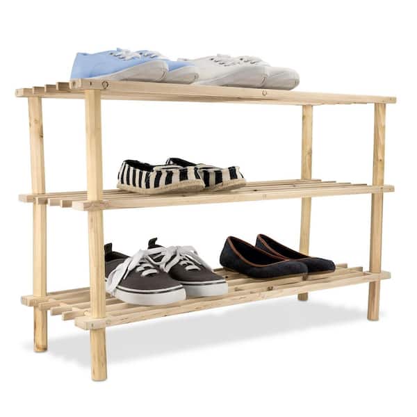 Easy Track 40-in H 6 Tier 14 Pair White Composite Shoe Rack at