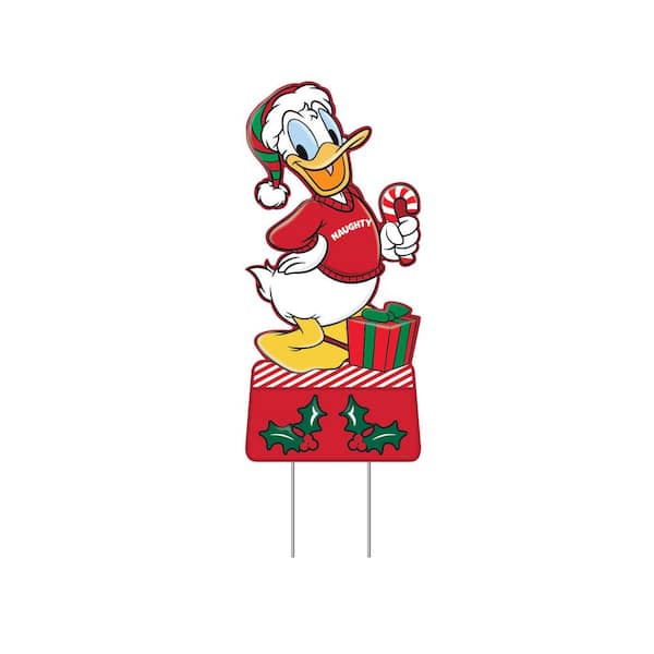 Disney 30 in. Donald Christmas Metal Yard Stake