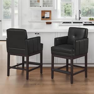 Steve Silver Camila Black Counter Chair (Set of 2) CM420CCKN - The