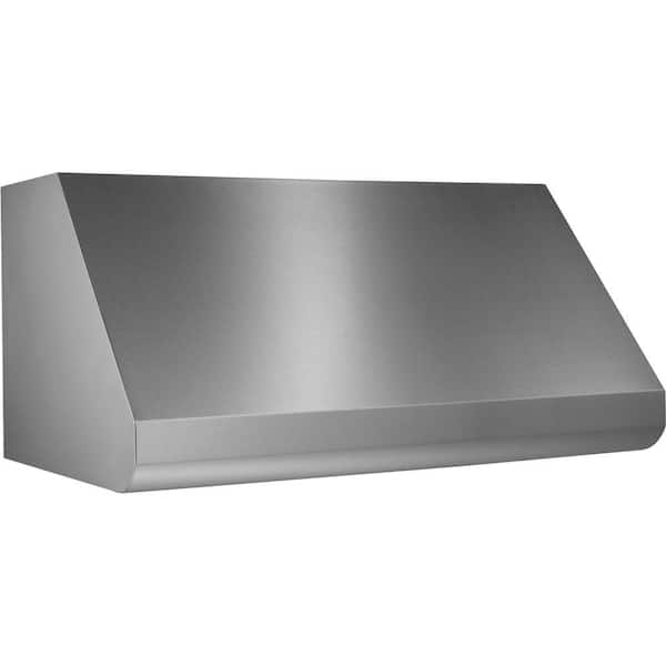 Broan-NuTone E60000 48 in. Canopy Wall-Mount Range Hood Shell with Light and Heat Sentry* in Stainless Steel