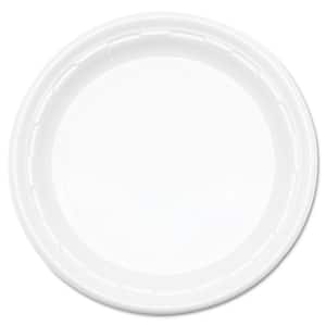 Plastic Plates, 9 in., White, 500 Per Case