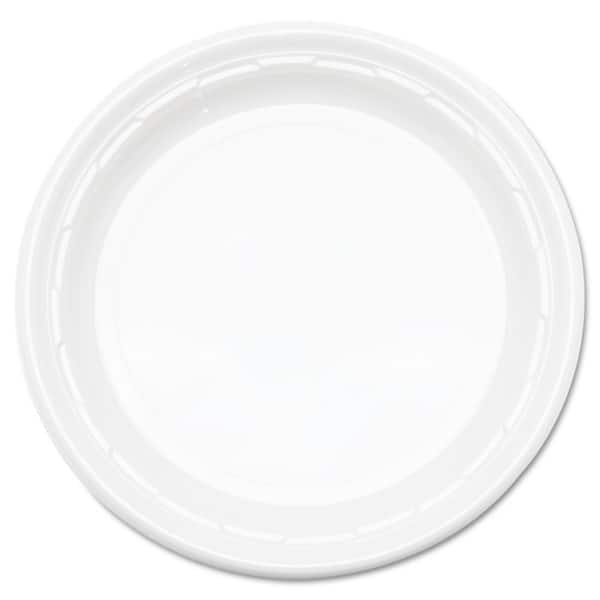 PERFECT SETTINGS 6 in. Scalloped Edge Clear Disposable Plastic Dessert  Appetizer Plates (100/Pack) FLARED-6 - The Home Depot