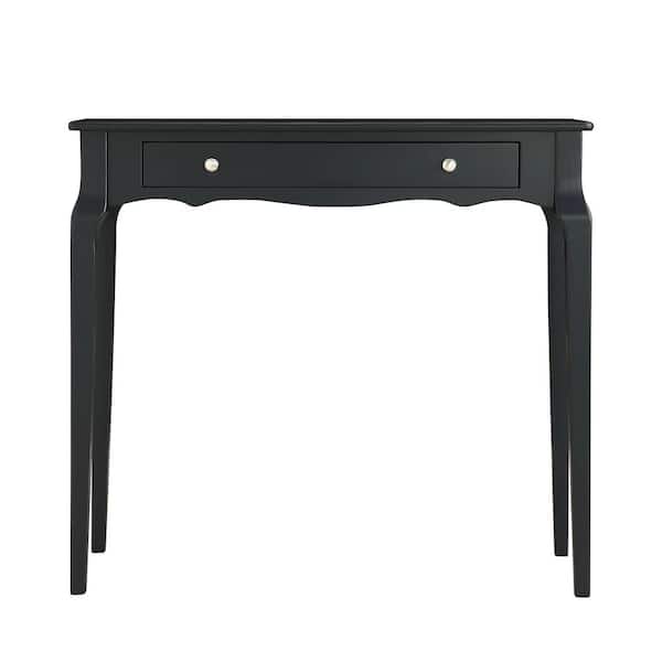 HomeSullivan 36 in. Vulcan Black 1-Drawer Rectangle Wood Accent Console Sofa Table