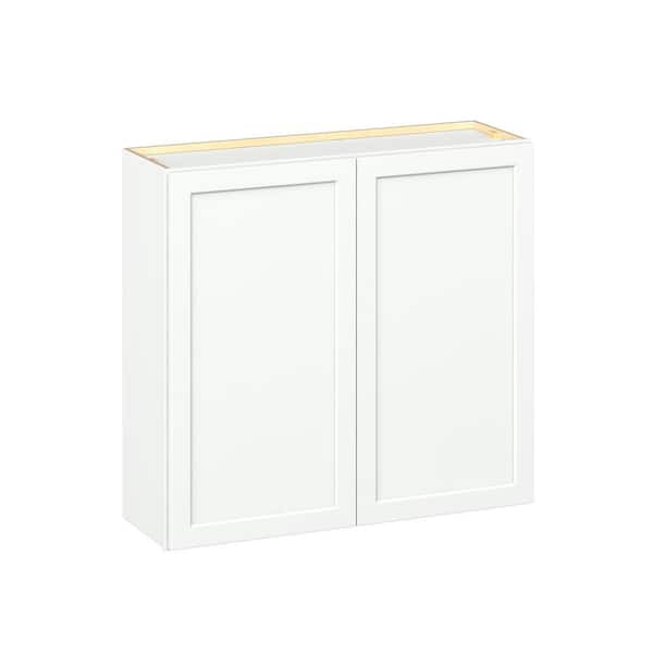 Emerson Pure White Wall 2-Door Ready to Assemble Kitchen Cabinet (39 in. W x 36 in. H x 12 in. D)