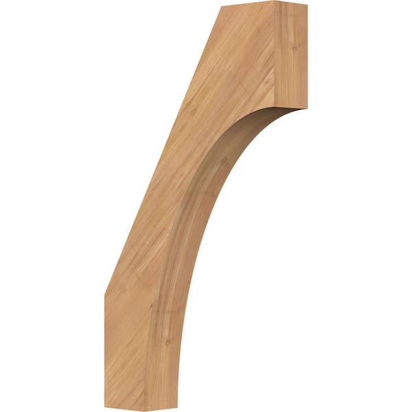 Ekena Millwork 3 1/2"W x 16"D x 28"H Westlake Smooth Knee Brace, Western Red Cedar