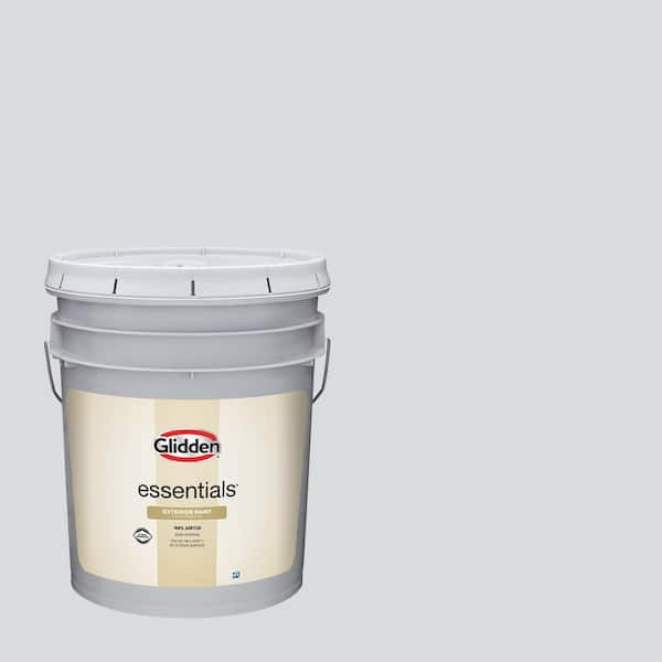 Glidden Essentials 5 gal. PPG1013-2 Spring Thaw Flat Exterior Paint