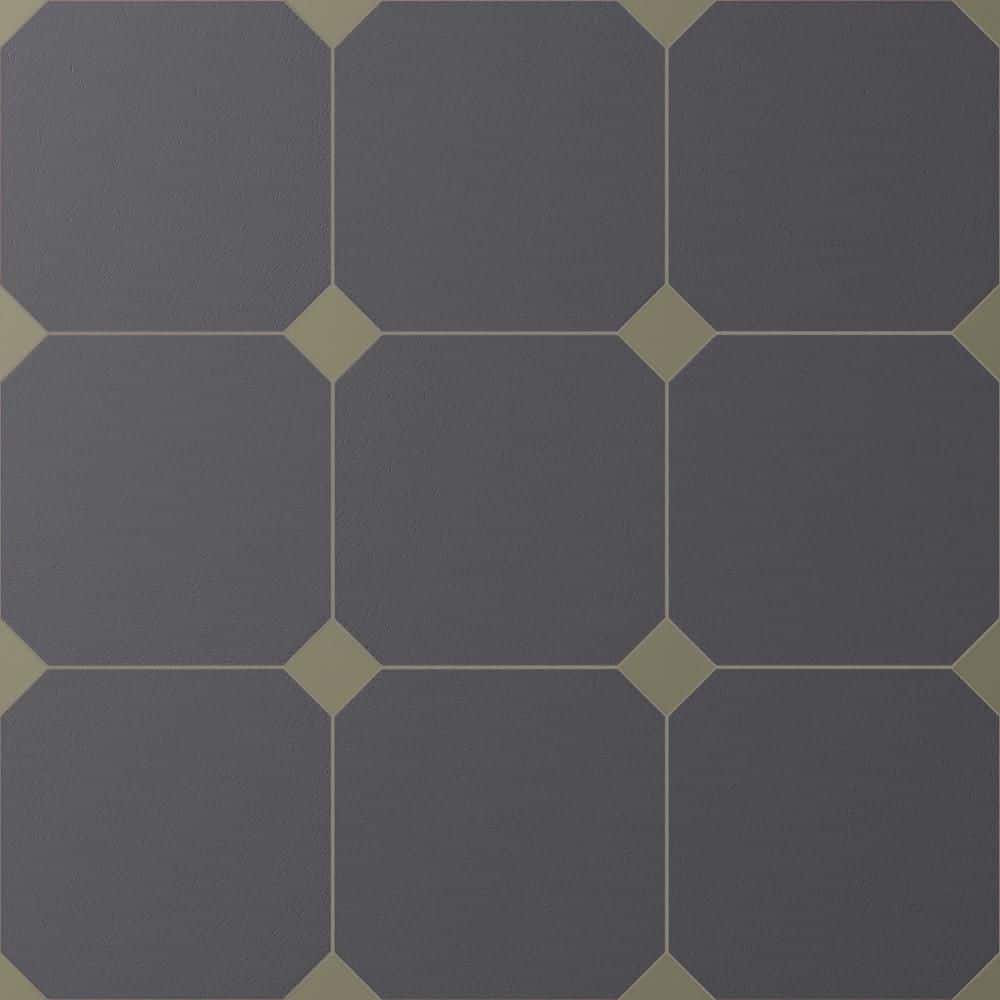 Vaudeville Octagon Antracita with Taco Oliva 8 in. x 8 in. Porcelain Floor and Wall Tile (11.25 sq. ft. /Case) price history on PriceWatchPro
