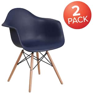 Navy Plastic Party Chairs (Set of 2)