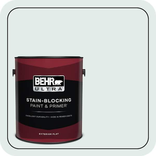 BEHR ULTRA 1 gal. #ICC-92 Refreshed Flat Exterior Paint & Primer