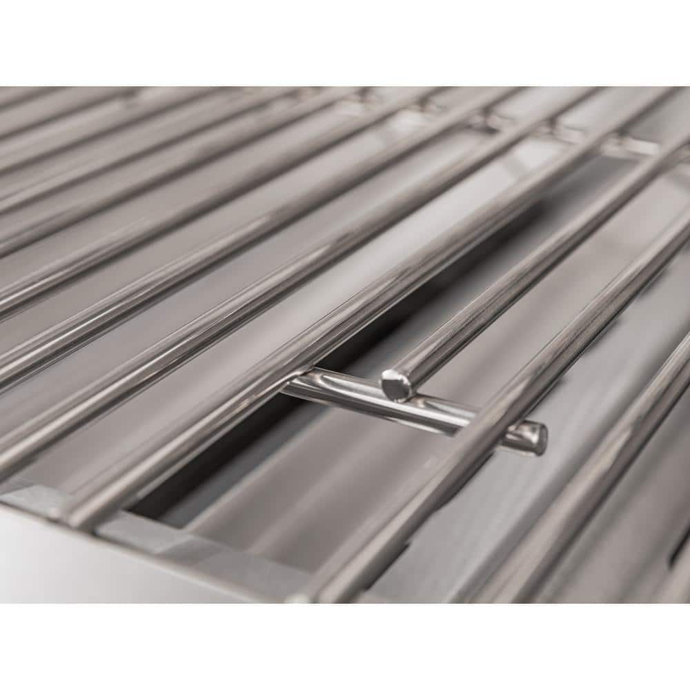 33-Inch Stainless Steel Natural Gas Grill Cart with Side Burner