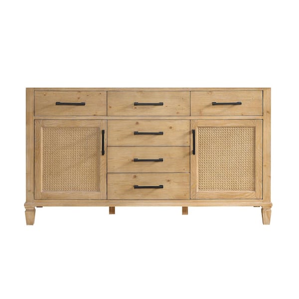 Altair Solana 59.2 in. W x 21.6 in. D x 33.1 in. H Bath Vanity Cabinet without Top in in Weathered Fir