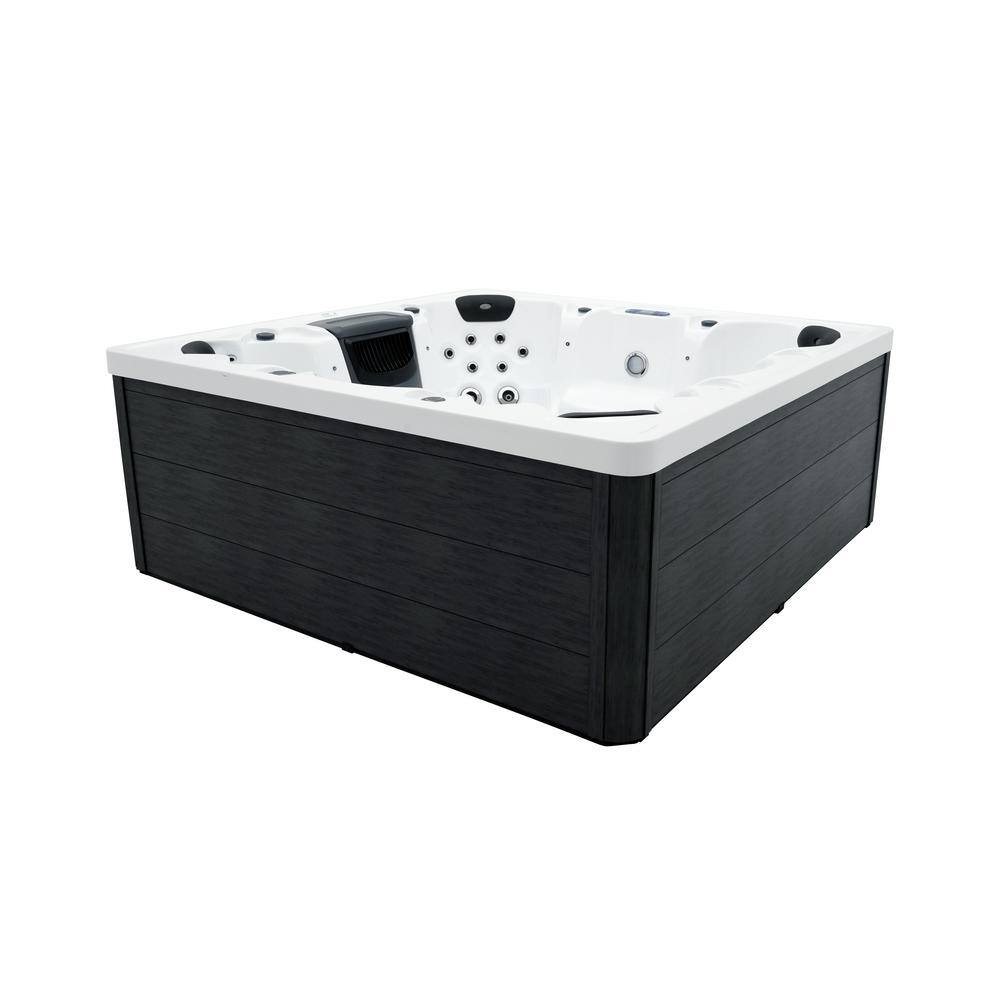 Sierra 2 Person Spa and 1 Person Cold Tub Combo, 21 Jets, 220v, with Cold and Hot Tub Side, With Step and Ozonator