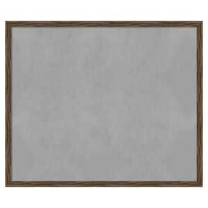 Regis Barnwood Mocha Narrow 51 in. x 43 in Framed Magnetic Board