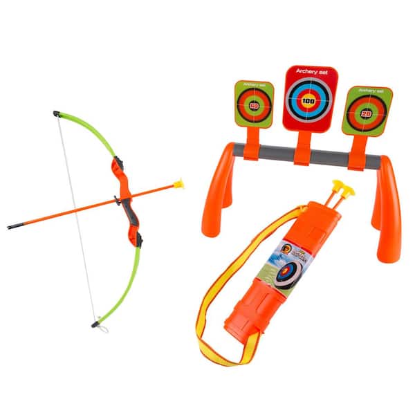 Kids Bow and Arrow Set with 3 Suction Cup Arrows, Target with 3 Aim Boards and Quiver