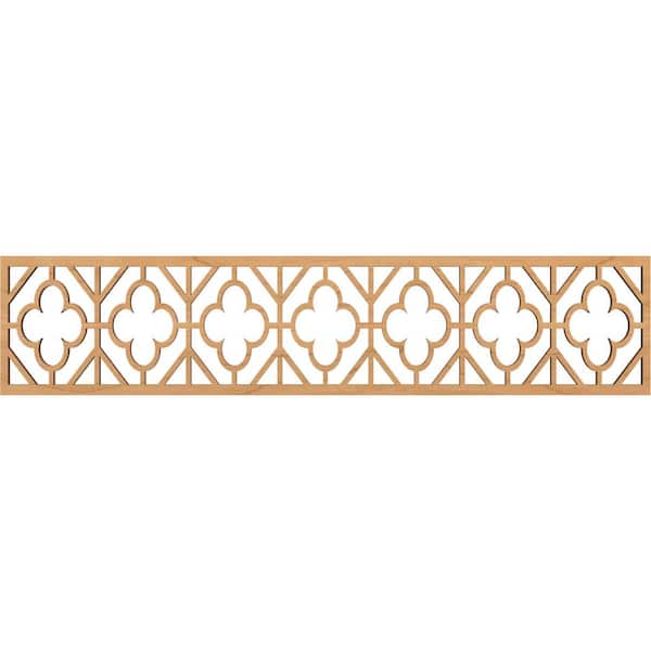 Ekena Millwork Hazelton Fretwork 0.375 in. D x 46.75 in. W x 10 in. L Maple Wood Panel Moulding