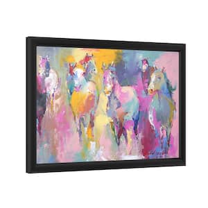 "Wild" by Richard Wallich Framed with LED Light Animal Wall Art 16 in. x 24 in.