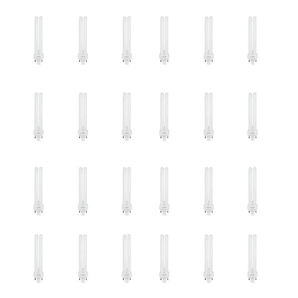 Feit Electric 26W Equiv PL CFLNI Quad Tube 4-Pin Plug-in G24Q-3 Base Compact Fluorescent CFL Light Bulb, Cool White 4100K (24-Pack)