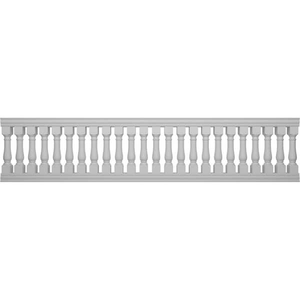 Ekena Millwork Fiberthane Oxford Balustrade 180 in. L x 42 in. H Fiberglass Railing Kit