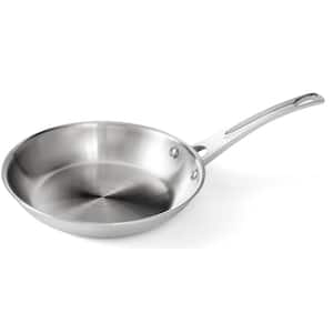 Professional Series 8 in. Stainless Steel Earth Frying Pan 100% PTFE-Free Restaurant Edition