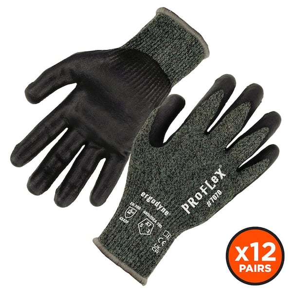 Ergodyne ProFlex 7070 Medium Gray General Purpose Gloves (12-Pack)